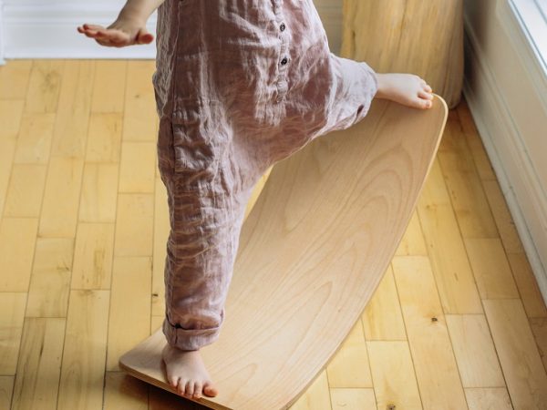 wooden balance board