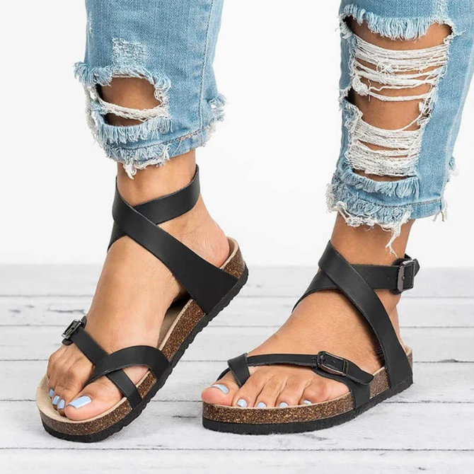 Woman-Sandals-2020-Summer-Flat-Sandals-Roman-Belt-Buckle-Shoes-Casual-womens sandals