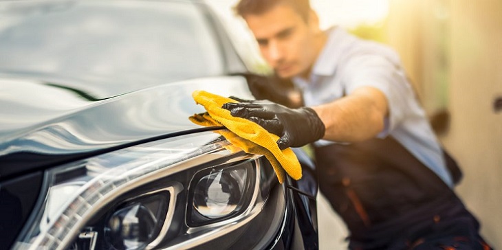 cleaning headlights