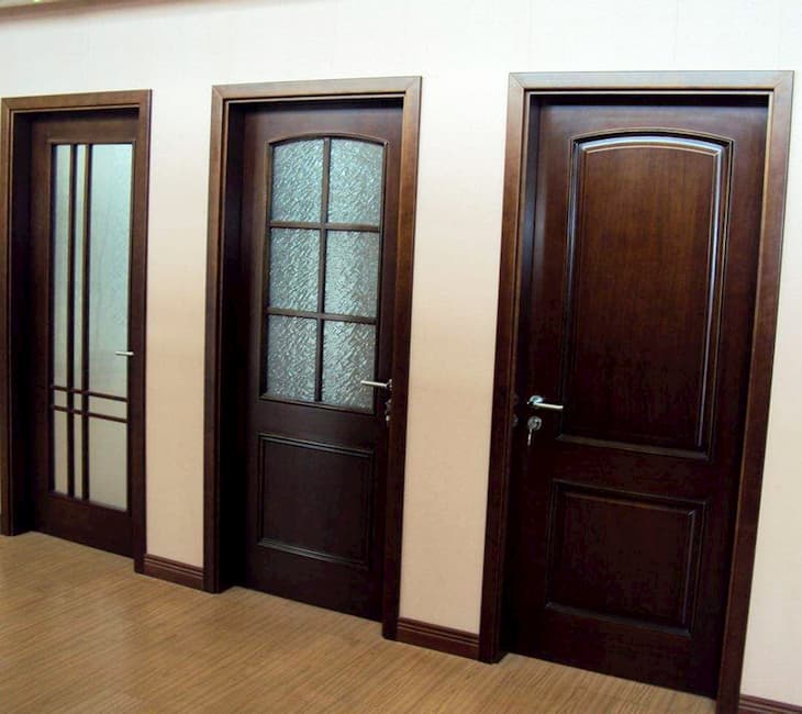 Hollow core interior wood door design