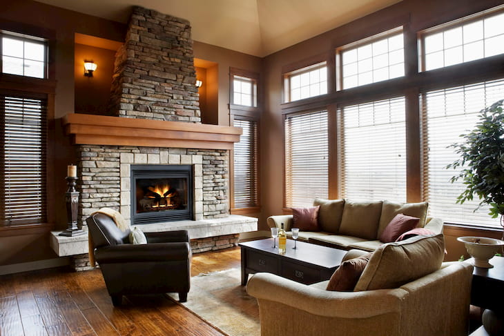 living room with traditional style