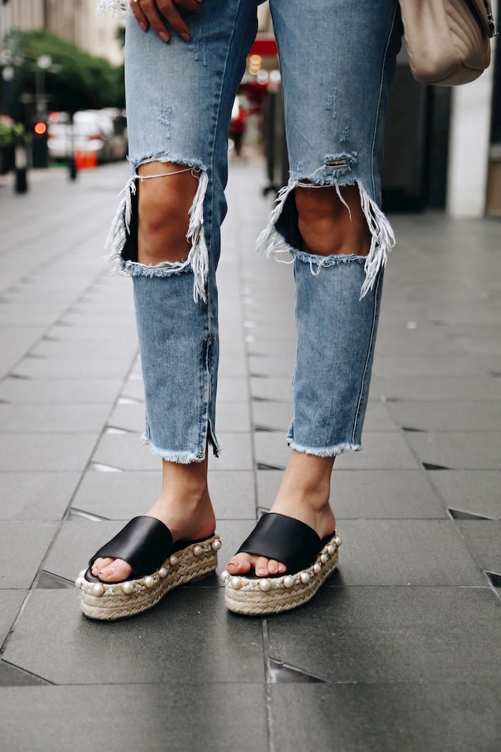 Espadrille platform sandals outfit hotsell