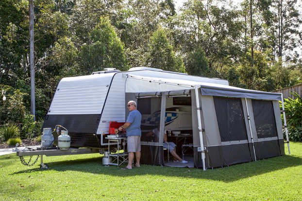 caravan awning for shade