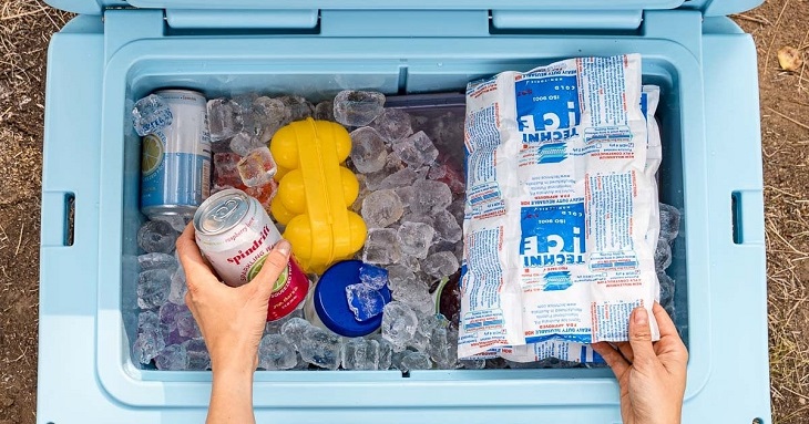 camping cooler prepared