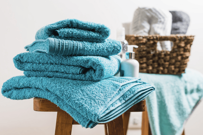 blue pima cotton bath towels