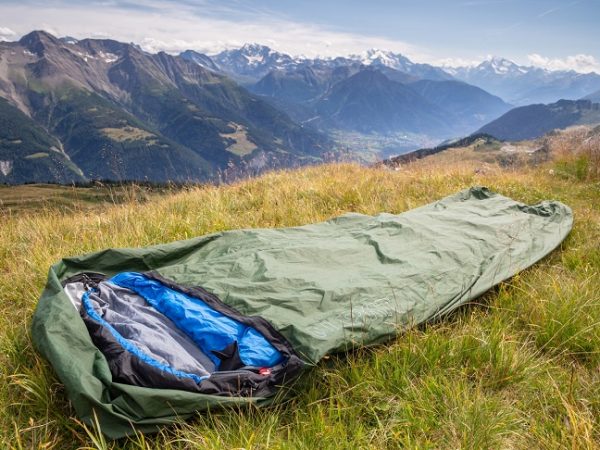 Close-up of bivvy bag