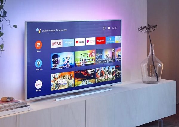 smart tv in living room