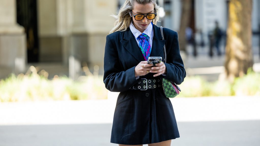 formal wear with a blazer