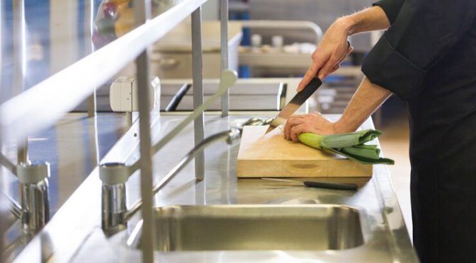 kitchen stainless steel bench