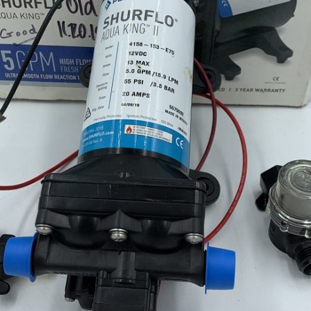 new Shurflo water pump for a boat