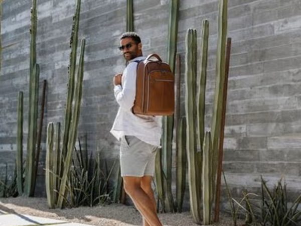 man with backpack